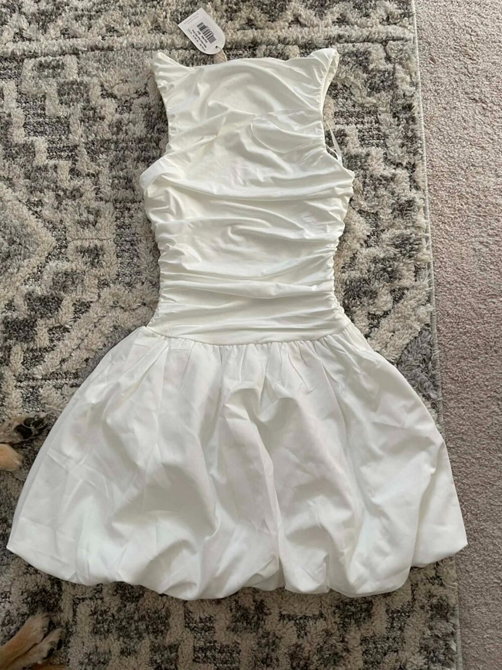 White mini dress